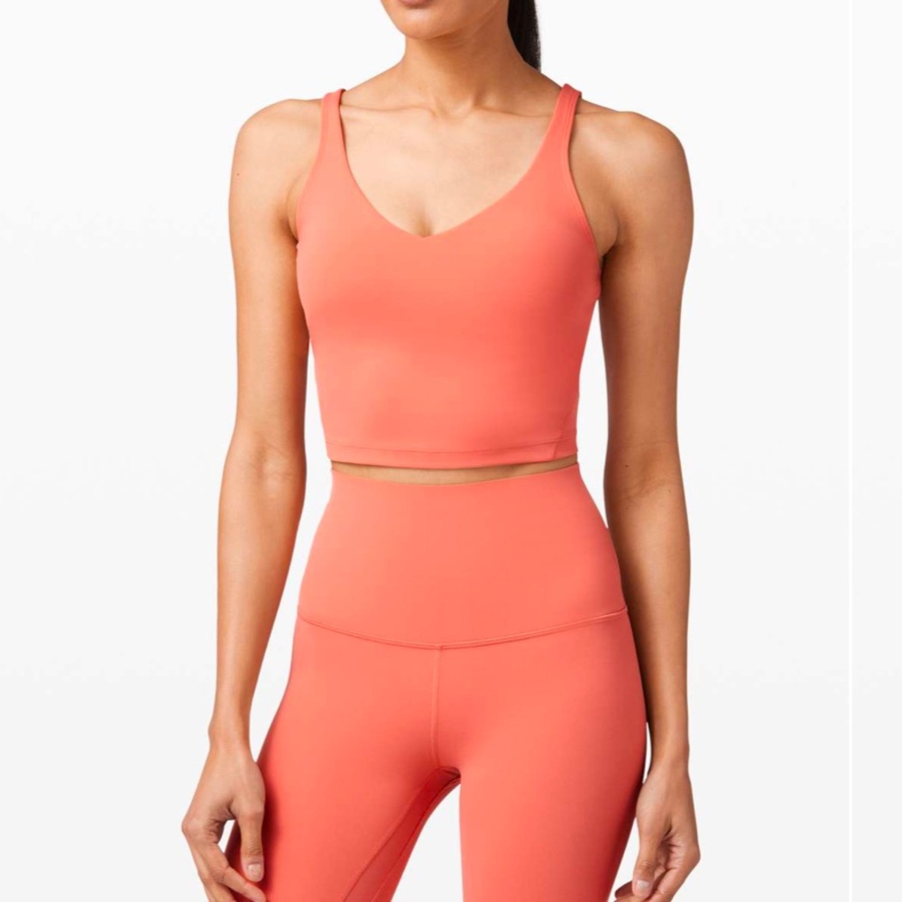 Lululemon Athletica Coral Crop Top